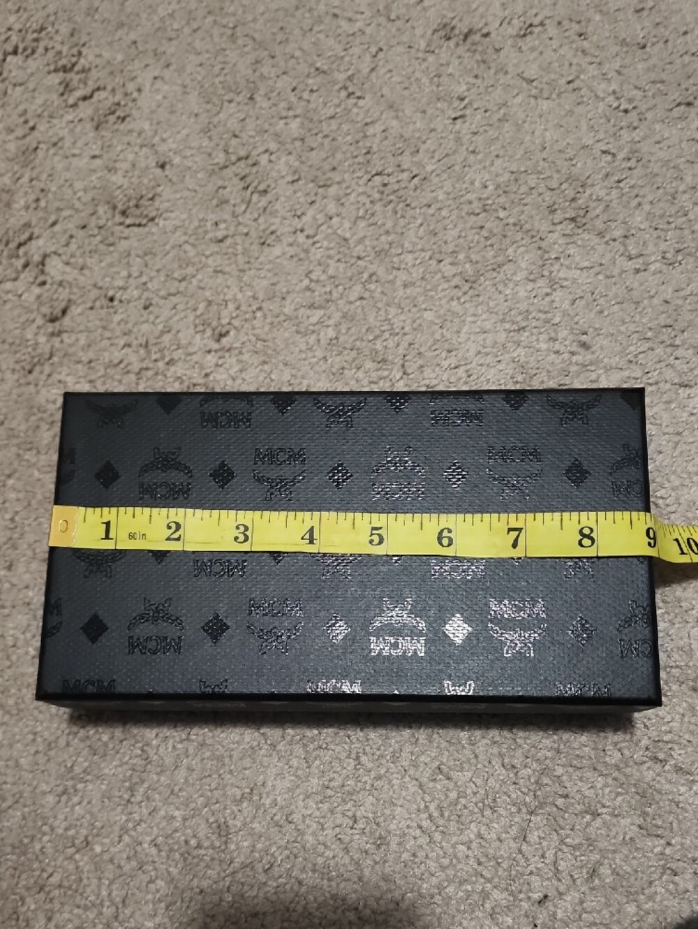 MCM Black Monogram Empty Gift Box Luxury Designer Storage Packaging - Picture 5 of 6
